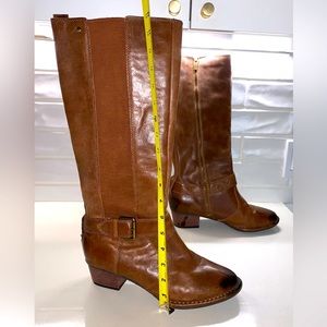 Giani Bernini Allcott Round Toe Leather Knee High Womens Brown Boot - Size 10M
